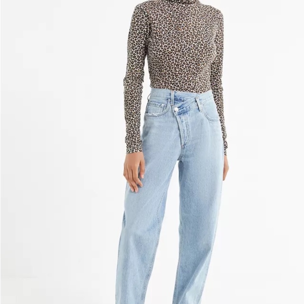 Agolde crisscross denim